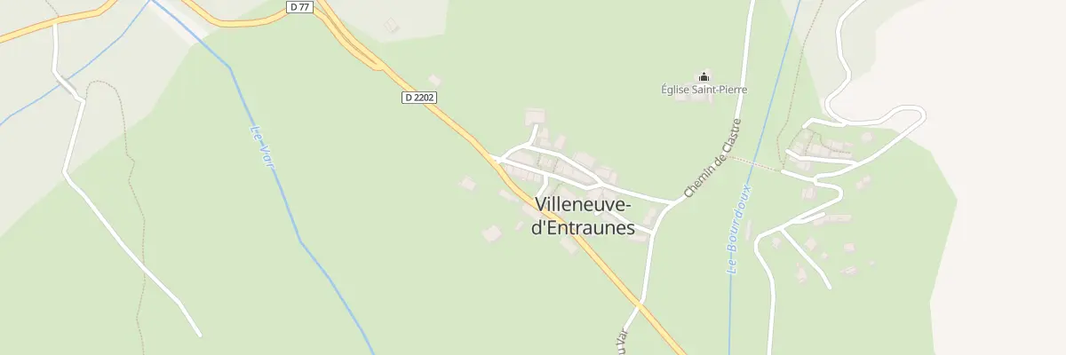 Plan du 5007 Le Village à Villeneuve-d’Entraunes