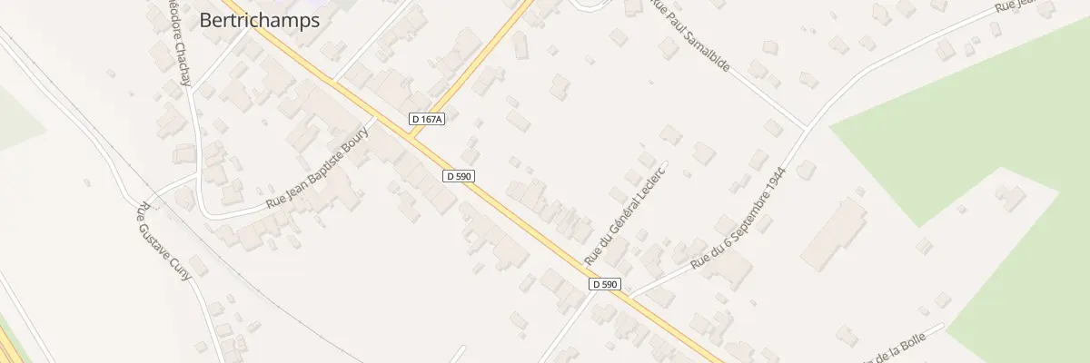 Plan du 84 Rue du Genéral Leclerc à Bertrichamps
