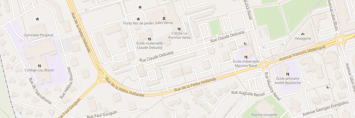 Plan du 42 Rue Claude Debussy à Montbéliard