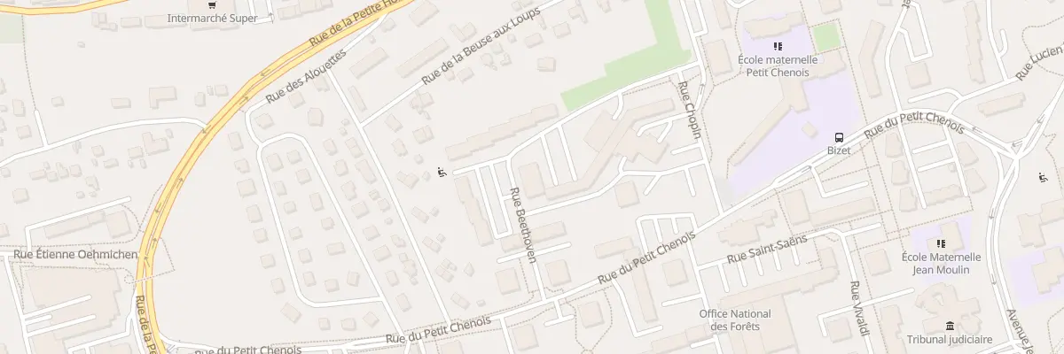 Plan du 24 Rue Beethoven à Bondeval