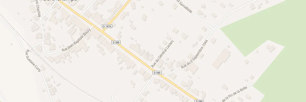 Plan du 90 Rue du Genéral Leclerc à Bertrichamps