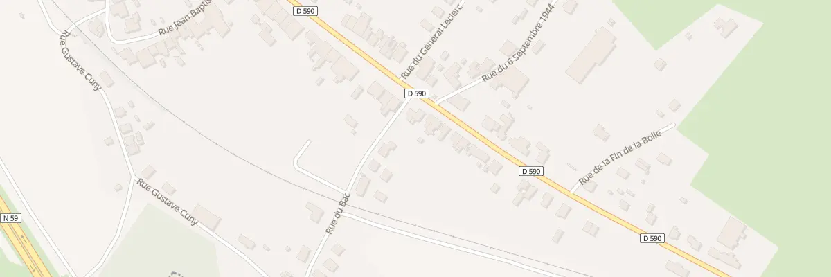 Plan du 97 Rue du Genéral Leclerc à Bertrichamps