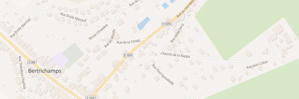 Plan du 16 Rue du Viombois à Bertrichamps