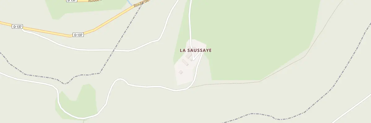 Plan du Saussay à Fleurey