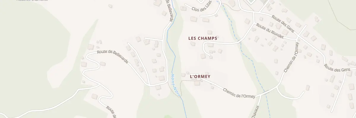 Plan du 425 Che de l’Ormey aux Houches