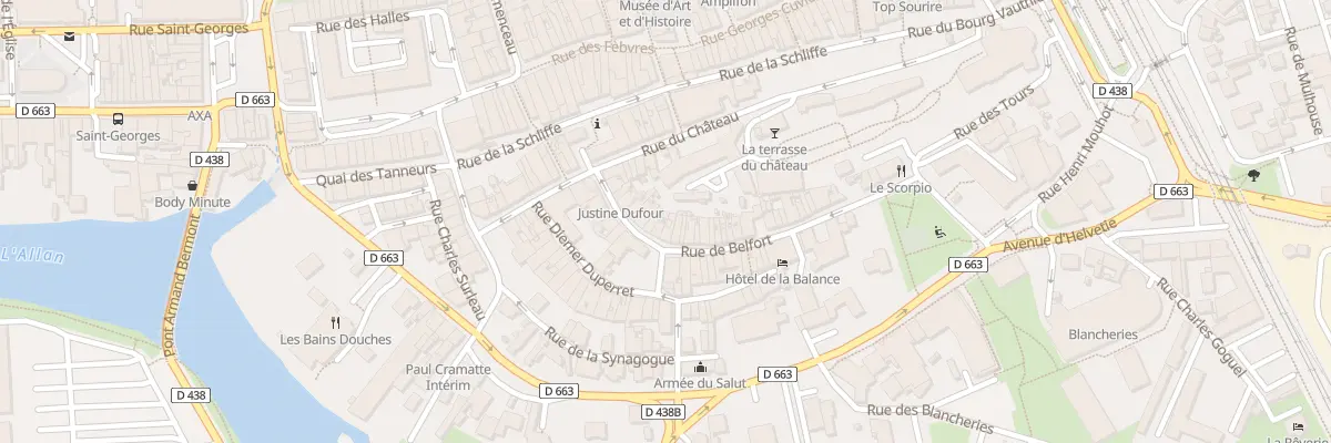 Plan du 19 Rue de Belfort à Montbéliard