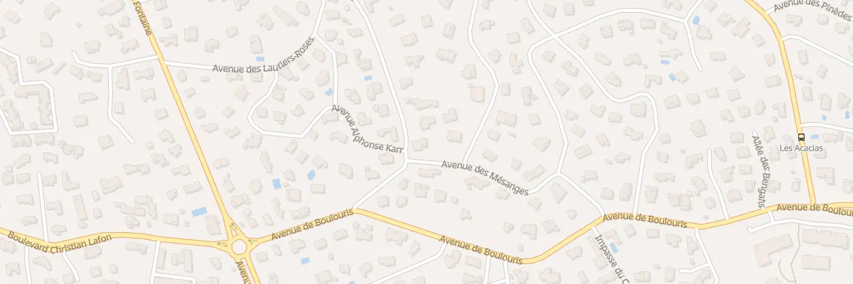Plan du 250 Av des Mésanges à Saint-Raphaël