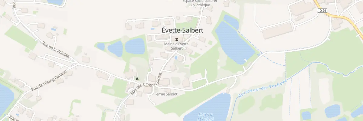 Plan du 15 Rue des 5 Freres Jardot à Évette-Salbert