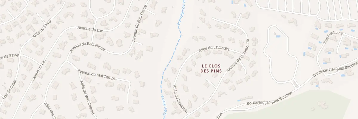 Plan du 153 All du Lavandin à Saint-Raphaël