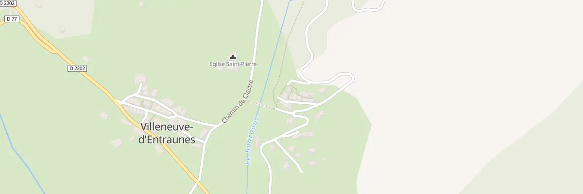 Plan du 2 Rue Haute à Villeneuve-d’Entraunes