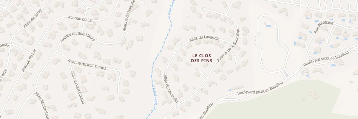 Plan du 144 All du Lavandin à Saint-Raphaël