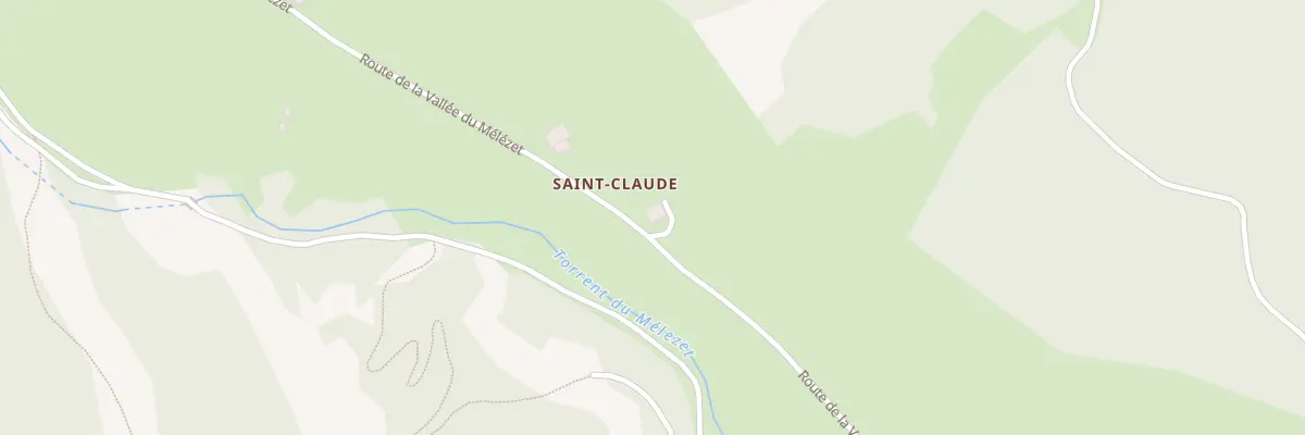 Plan du 2875 Rte de la Vallée du Mélézet à Ceillac