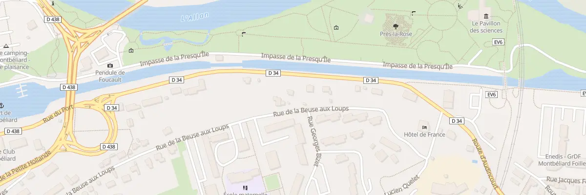 Plan du 35 Rue de la Beuse aux Loups à Montbéliard