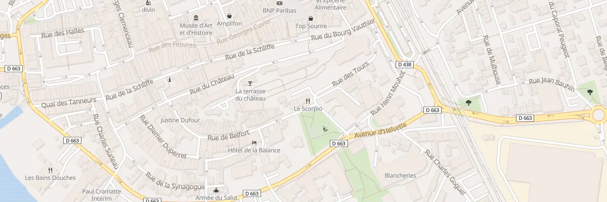 Plan du 67 Rue de Belfort à Montbéliard