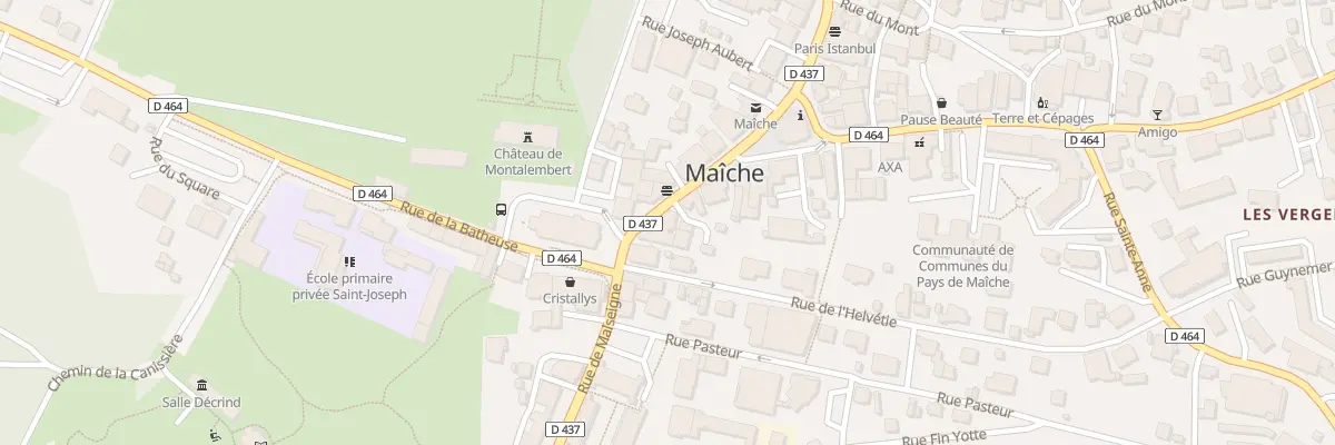 Plan du 6 Rue du Général de Gaulle à Maîche