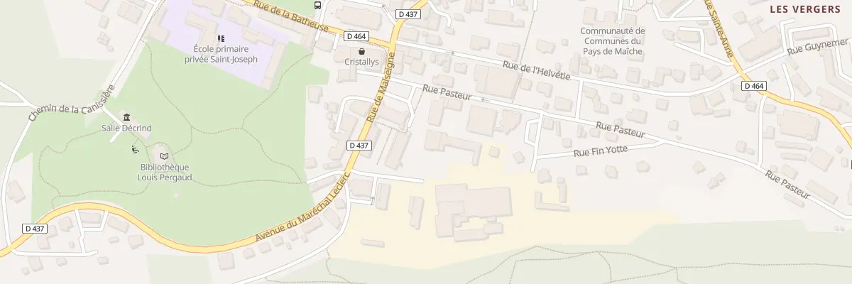 Plan du 2 Rue Pasteur à Maîche