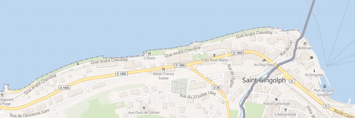 Plan du 14 Quai André Chevallay à Saint-Gingolph