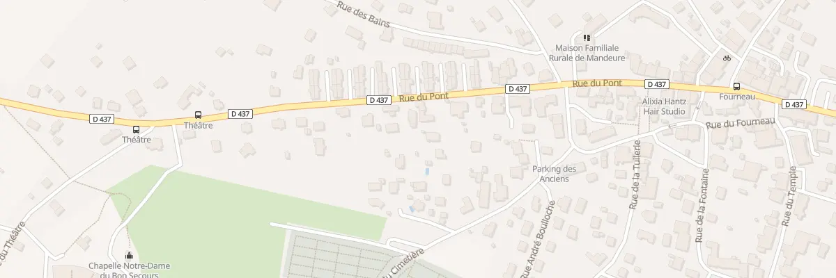 Plan du 33 Rue du Pont à Mandeure