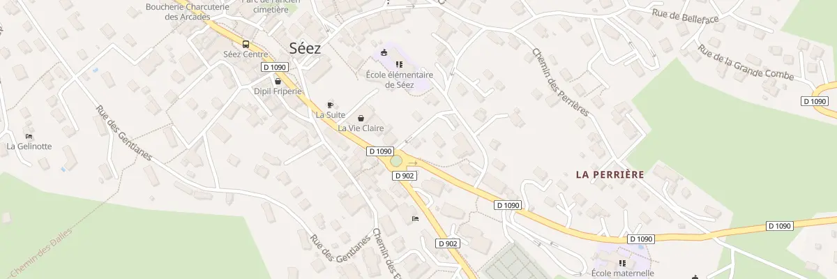 Plan du 21 Rte du Petit Saint Bernard à Séez
