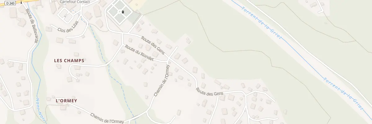 Plan du 521 Rte des Gens aux Houches