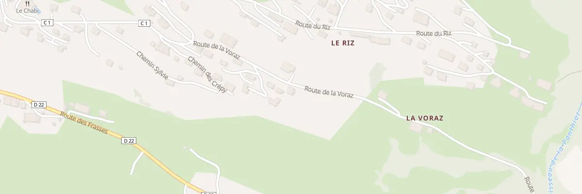 Plan du 192 Rte de la Voraz à La Chapelle-d’Abondance