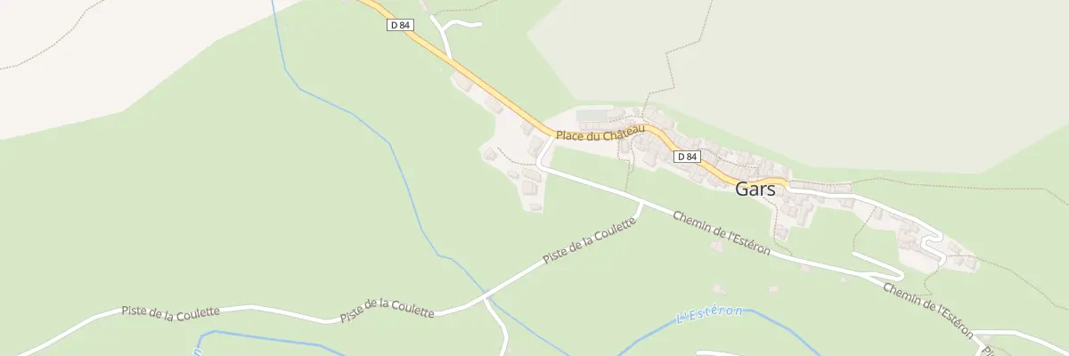 Plan du 1 Mte Lou Sarret à Gars