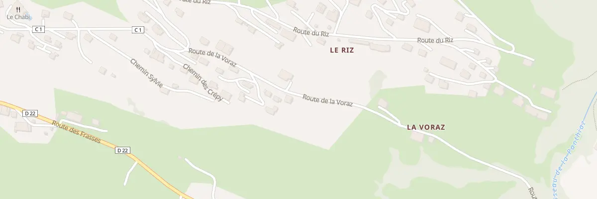Plan du 206 Rte de la Voraz à La Chapelle-d’Abondance