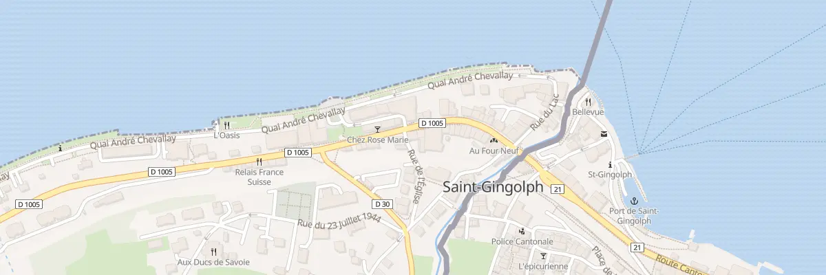 Plan du 25 Rue Nationale à Saint-Gingolph