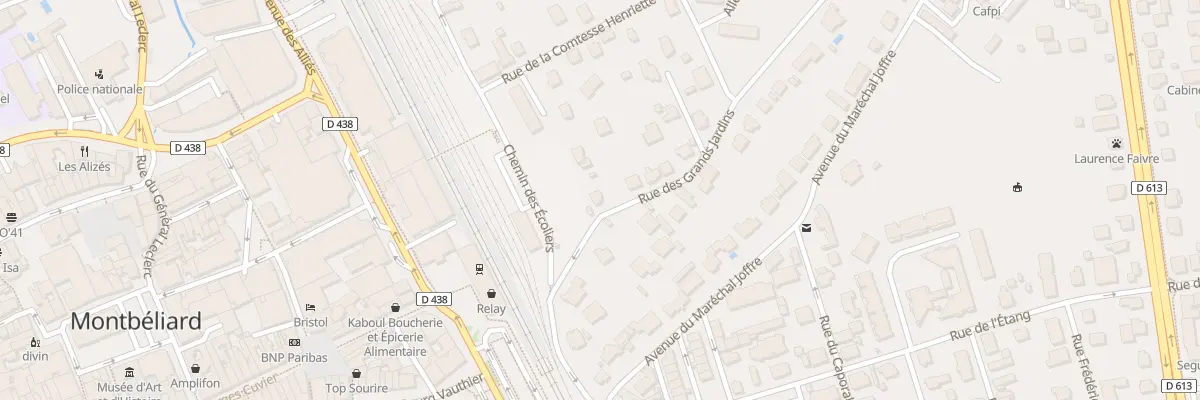 Plan du 3 Rue des Grands Jardins à Montbéliard