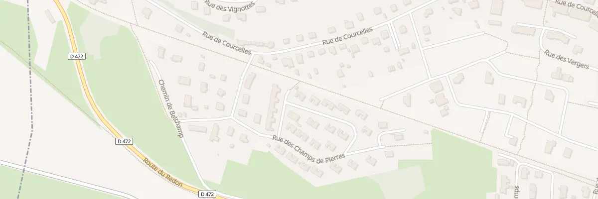 Plan du 13 Rue des Champs de Pierres à Arbouans