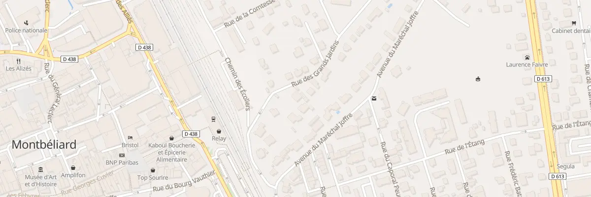Plan du 8 Rue des Grands Jardins à Montbéliard