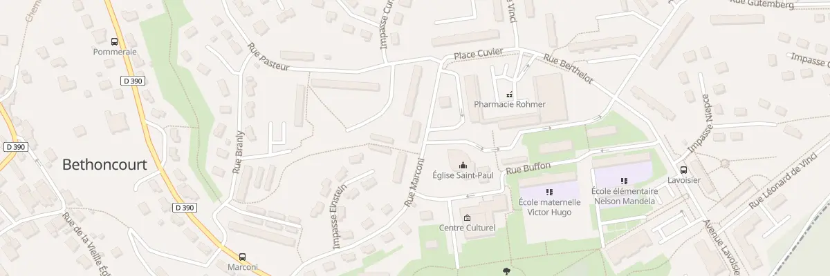 Plan du 7 Rue Marconi à Bethoncourt