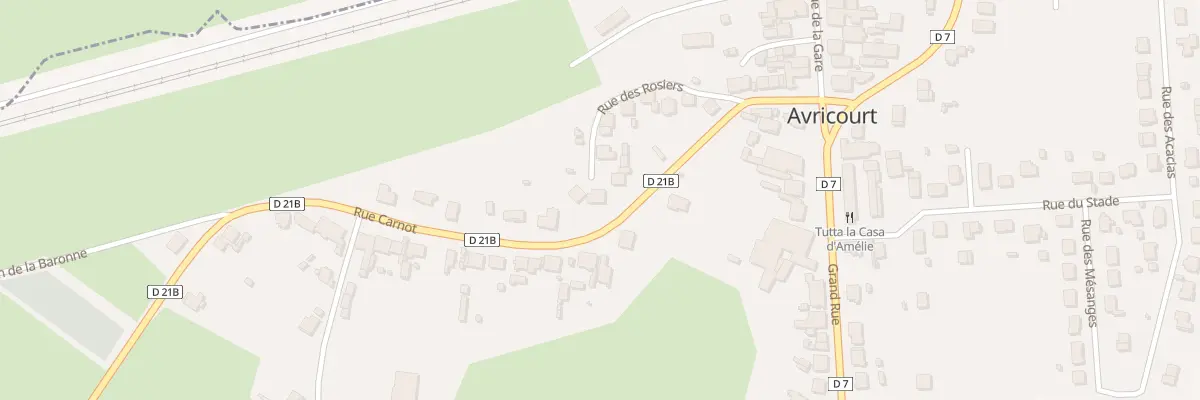 Plan du 9 Rue des Rosiers à Avricourt