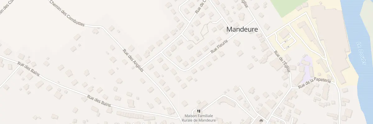 Plan du 20 Rue Fleurie à Mandeure