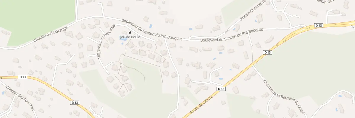Plan du 626 Bd du Santon de Pre Bouquet à Saint-Cézaire-sur-Siagne