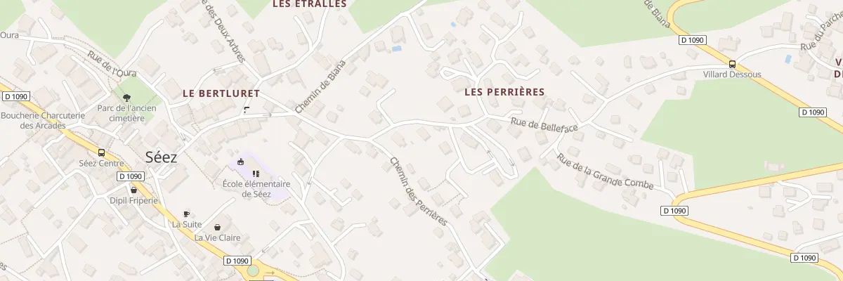 Plan du 6 Rue de Belleface à Séez