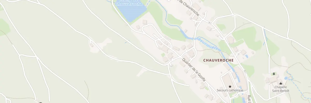 Plan du 13 Qrt de la Gonfle à Lepuix