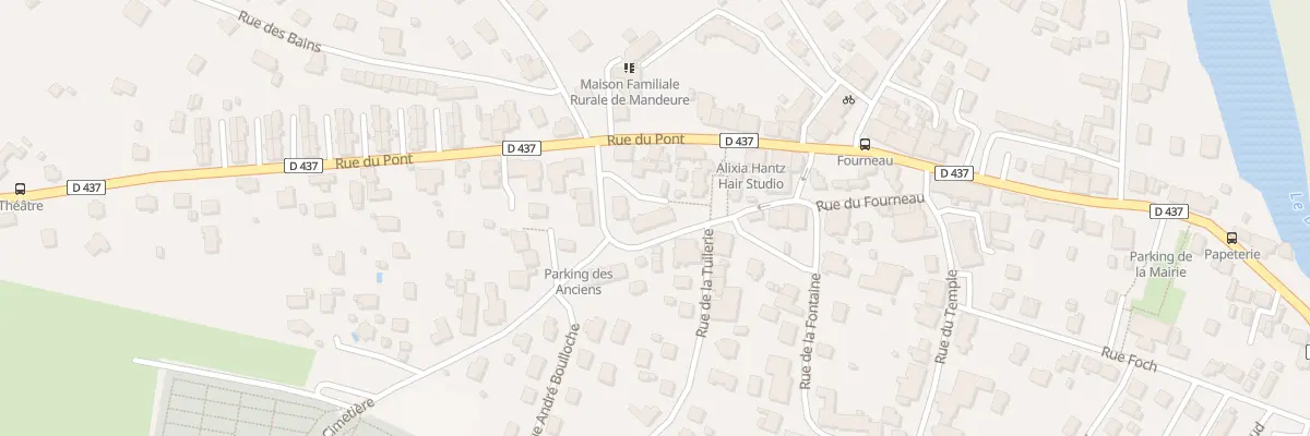 Plan de la Rue du Pont à Mandeure