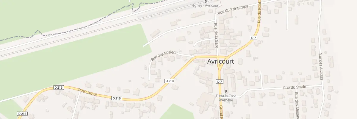 Plan du 2 Rue des Rosiers à Avricourt