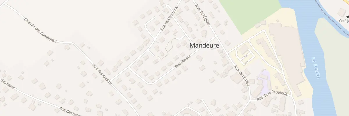 Plan du 8 Rue Fleurie à Mandeure