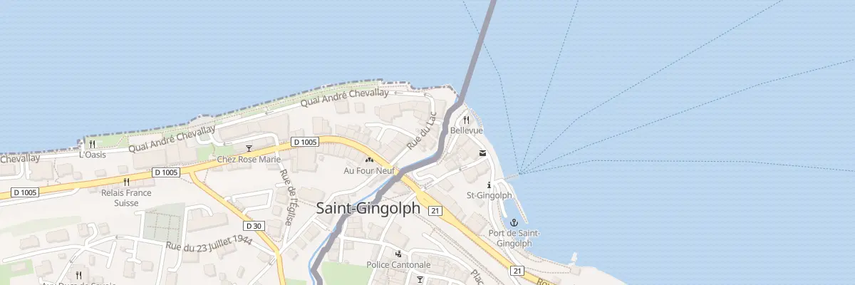 Plan du 7 Rue du Lac à Saint-Gingolph