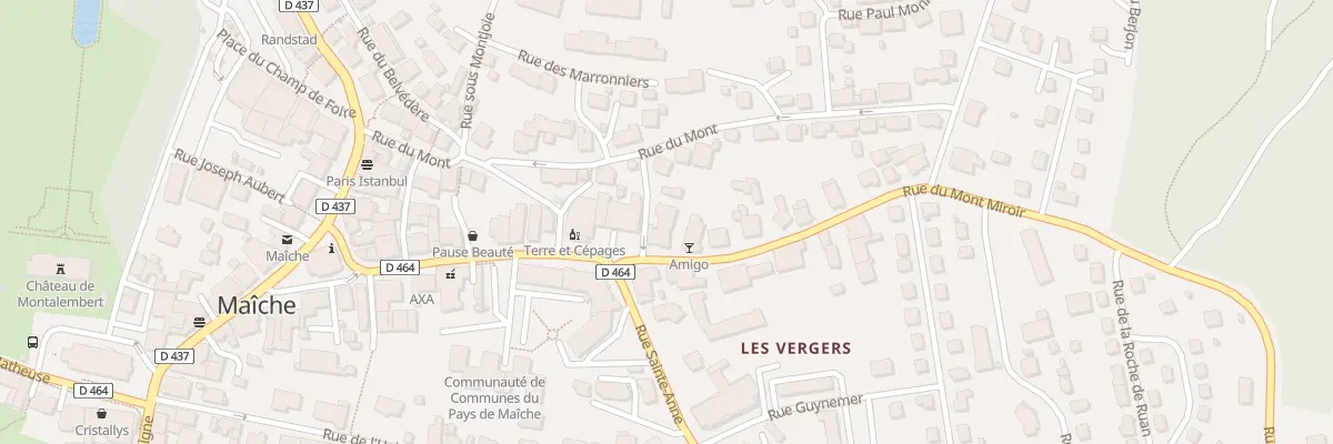 Plan du 7 Rue du Mont Miroir à Maîche