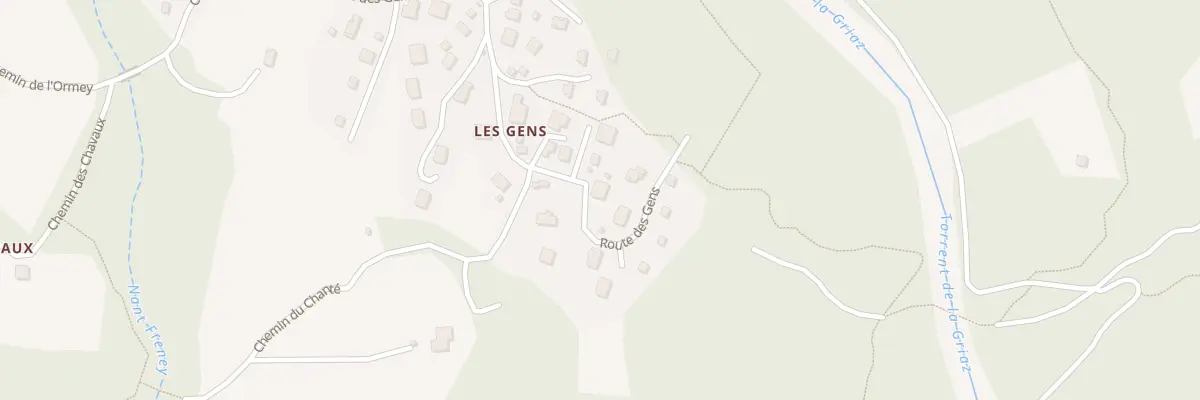 Plan du 969 Rte des Gens aux Houches
