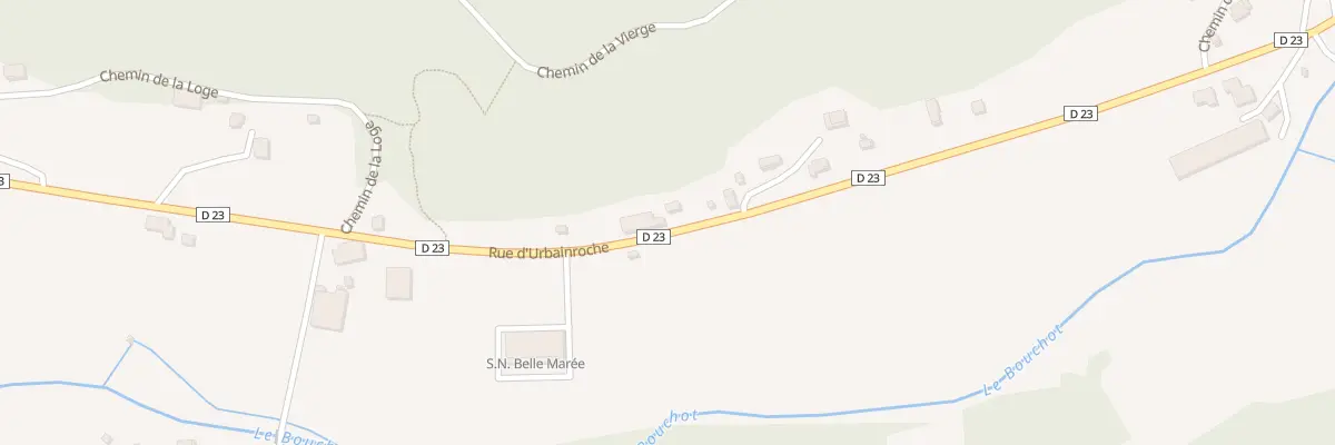 Plan du 23 Rue d’Urbainroche à Rochesson