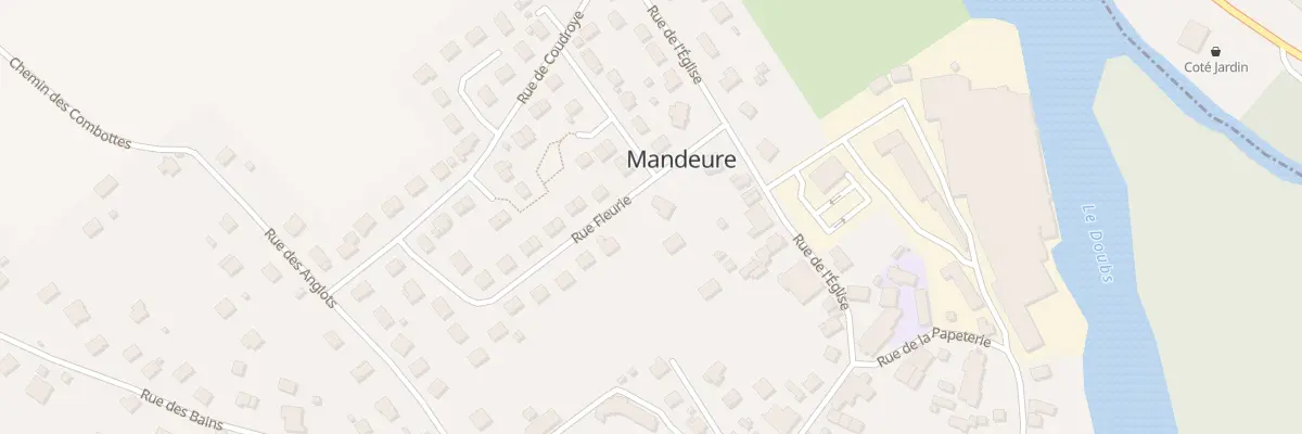 Plan du 1 Rue Fleurie à Mandeure