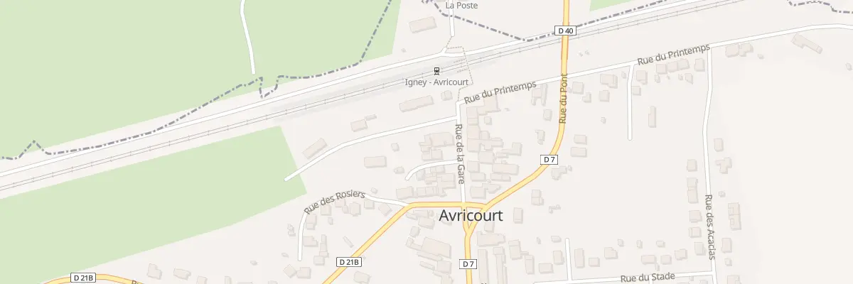 Plan du 5 Rue de la Gare à Avricourt