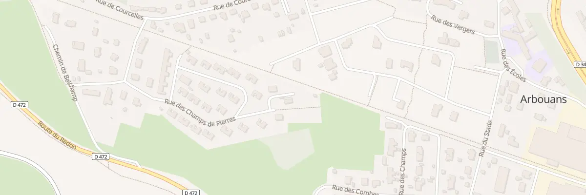 Plan du 2 Rue des Curtils à Arbouans