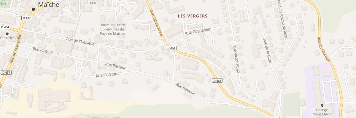 Plan du 10 Rue Sainte Anne à Maîche