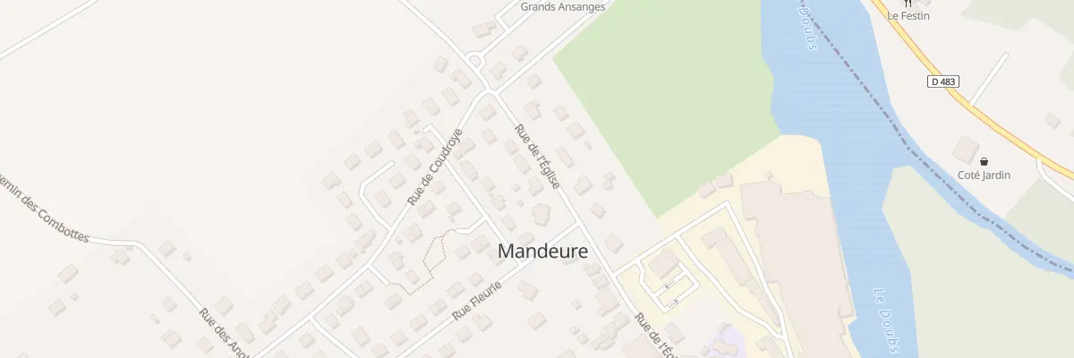 Plan du 47 Rue de l’Église à Mandeure