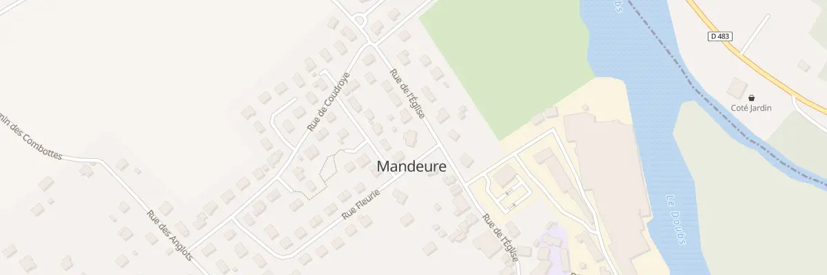 Plan du 45 Rue de l’Église à Mandeure